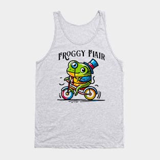 Frog on a bicycle, Froggy Flair Tank Top